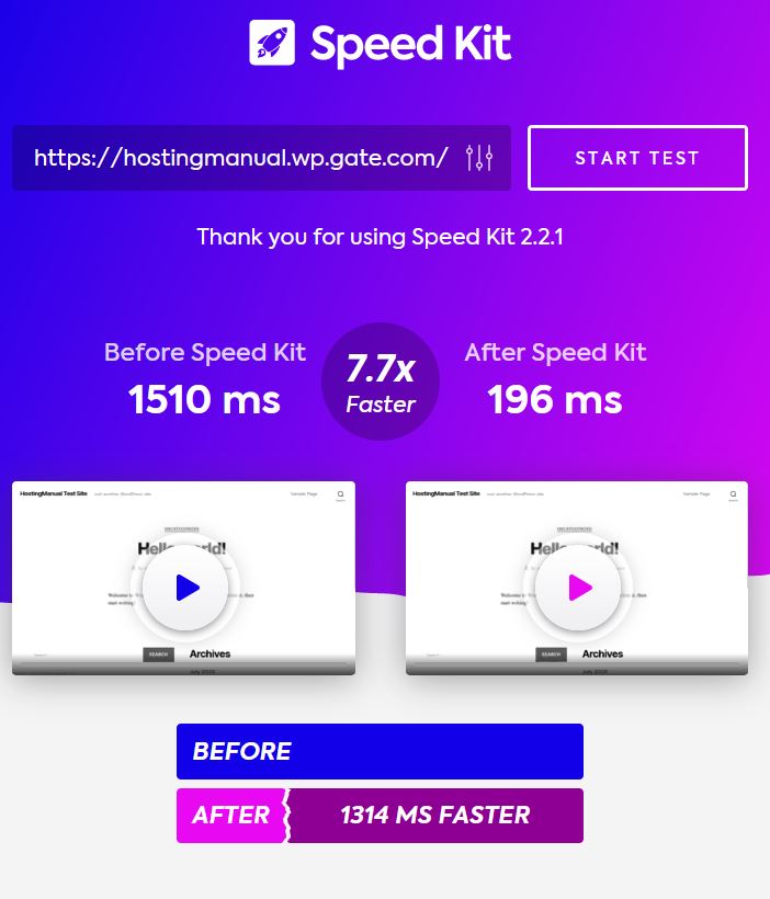 Speed Kit Improvement