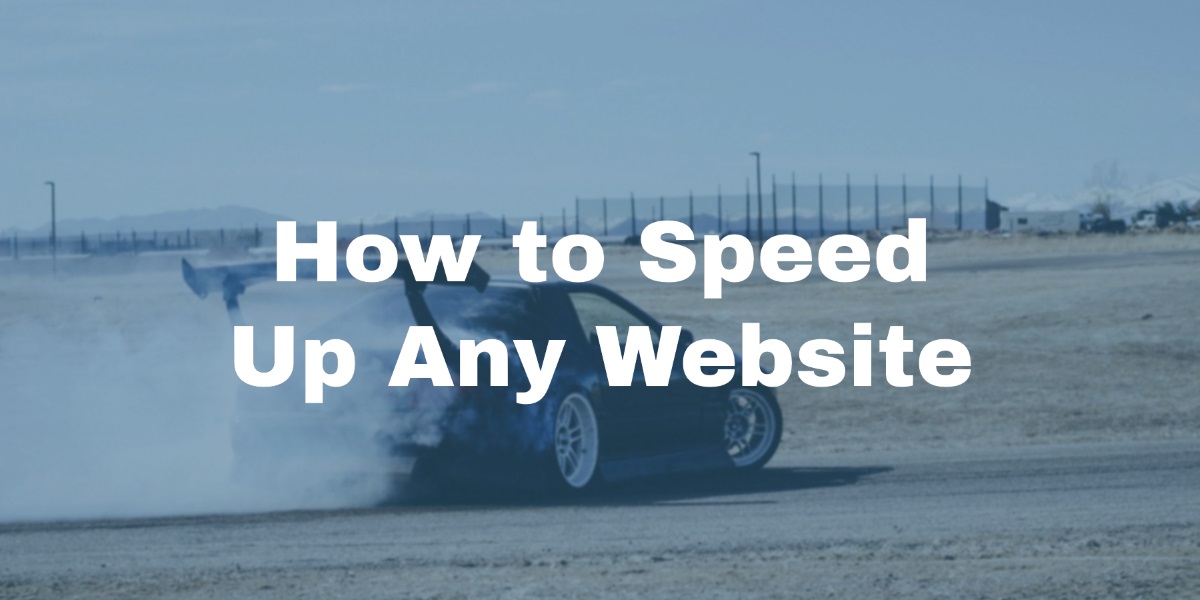 Speed up your website